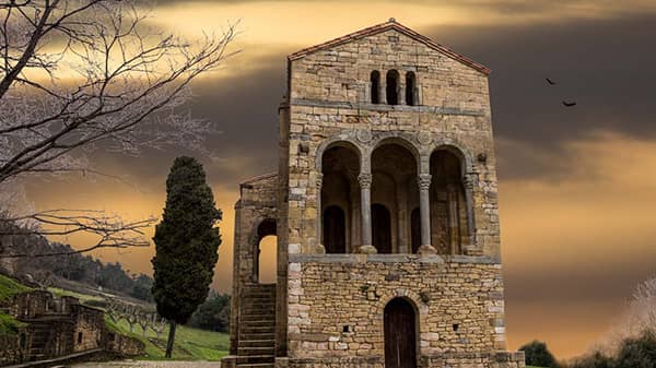 Oviedo- świątynia Santa Maria del Naranco z IX wieku